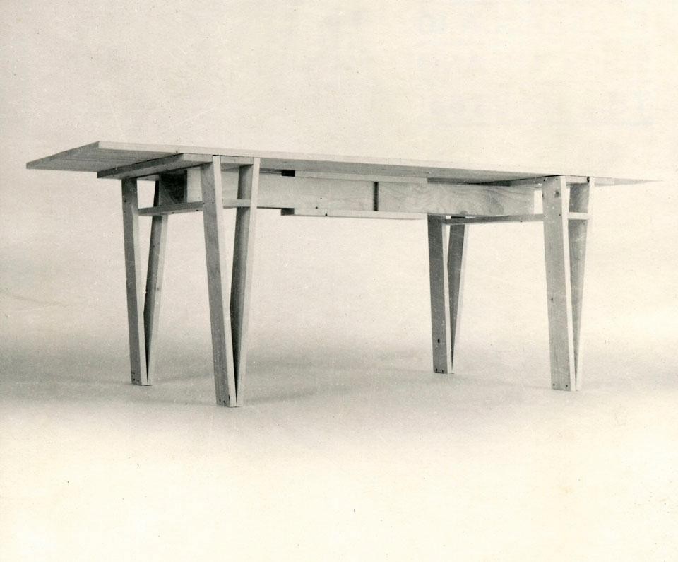 Enzo Mari, model 1123XD of his <em>Proposta per un’autoprogettazione</em>, 1974. The table is now  manufactured by Artek