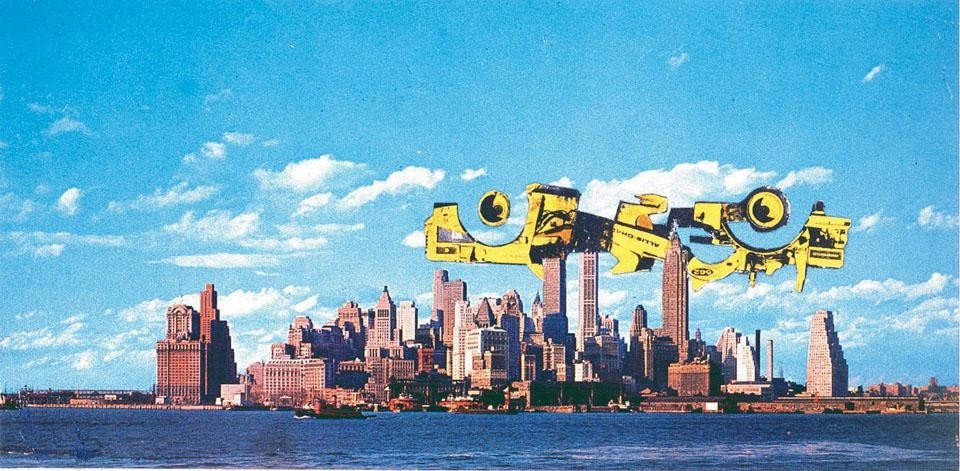 Hans Hollein, <i>Superstructure over Manhattan</i>, 1963.