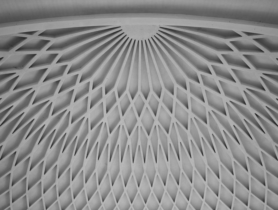 Pier Luigi Nervi, Sala B del centro espositivo di Torino, dettaglio del soffitto, 1948. Photo Mario Carrieri, courtesy Pier Luigi Nervi Project, Bruxelles