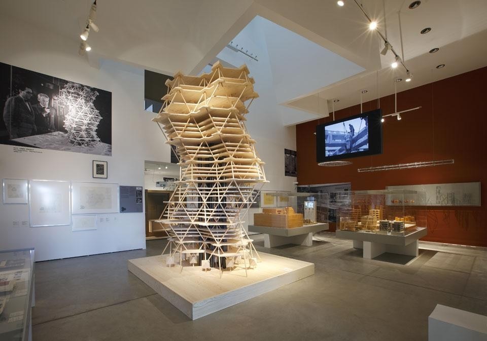 Installazione della mostra "Louis Kahn, il potere dell'architettura" al Vitra Design Museum