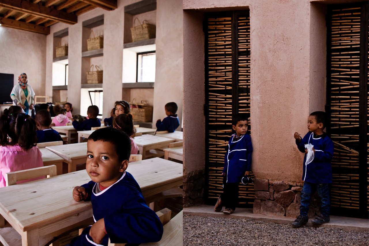 BC architects + MAMOTH, Preschool of Aknaibich, Morocco. Photo Frank Stabel