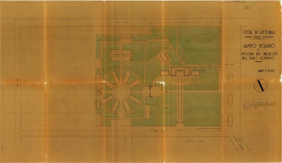Casa dell'architettura di Latina, Campo Boario e mostra dei prodotti dell’agro pontino, 1939