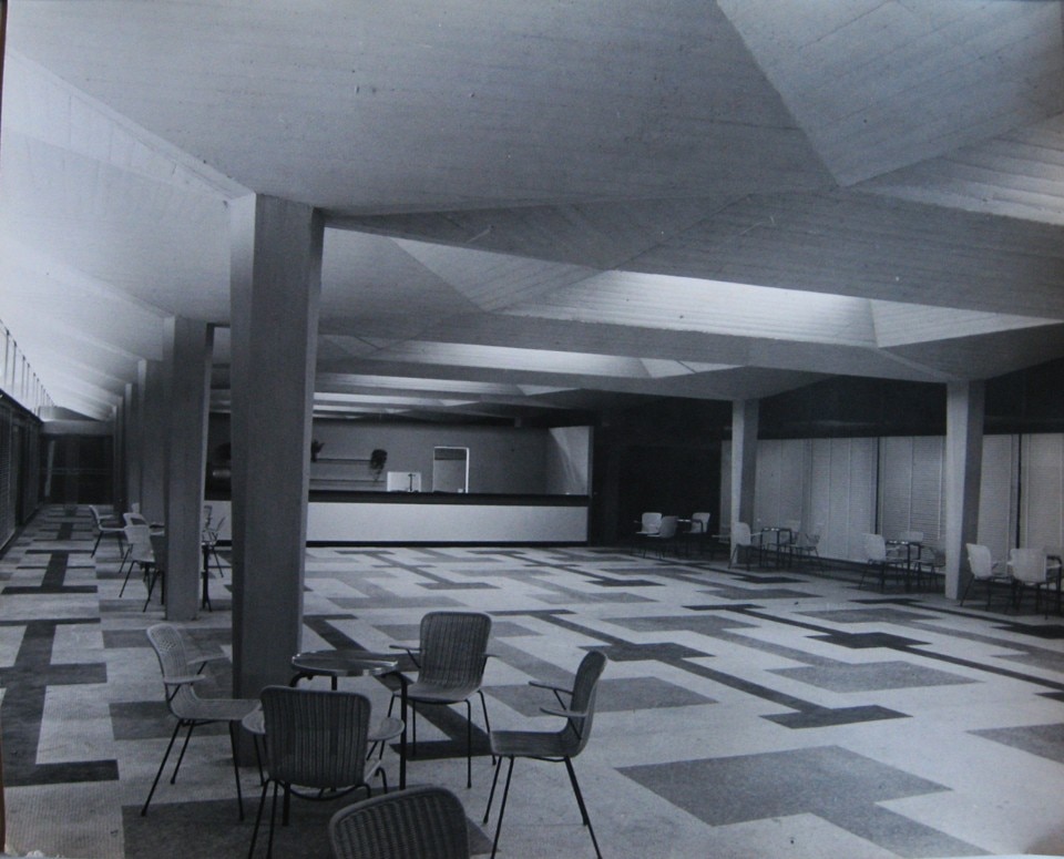 Sergio Musmeci, Sala ristorante dello Stadio del Nuoto, Roma 1959, Archivio Musmeci, Collezione MAXXI Architettura