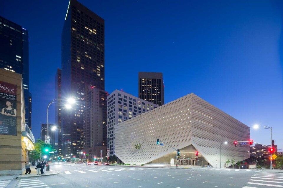 Diller Scofidio + Renfro, The Broad museum, on Grand Avenue in downtown Los Angeles. Photo by Iwan Baan, courtesy of The Broad and Diller Scofidio + Renfro