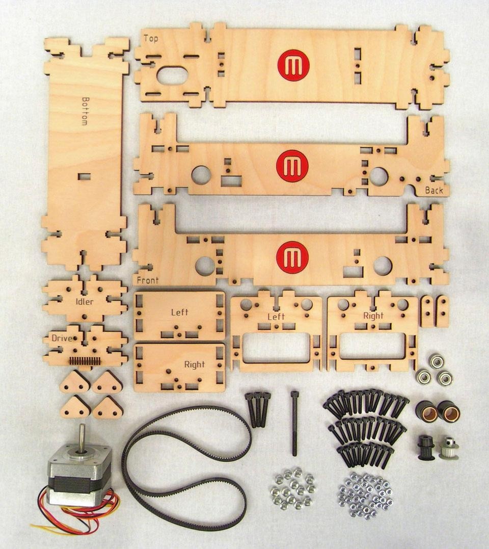 Kit della stampante 3D
open source MakerBrot CupCake: ‘la tua piccola fabbrica personale’.