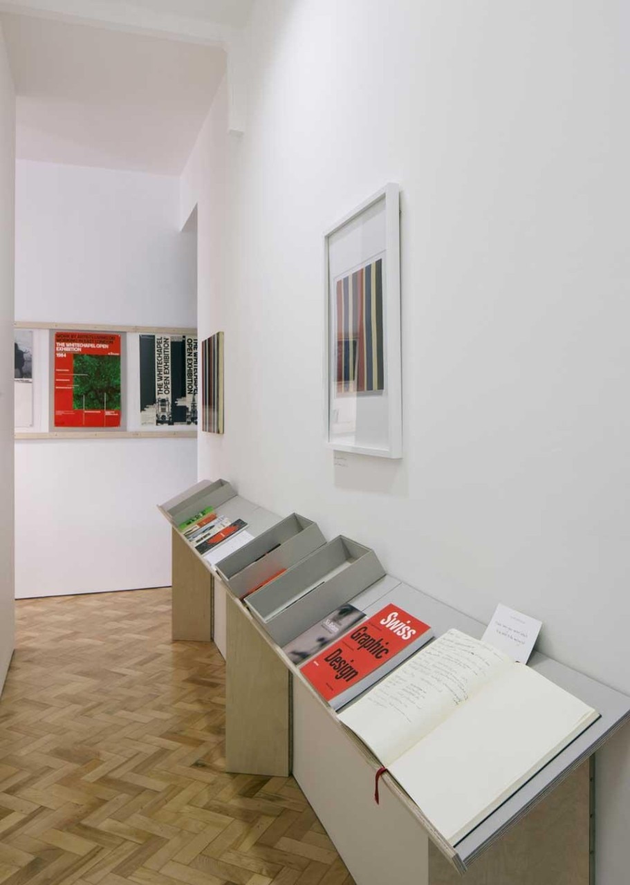 Vista dell'installazione della mostra <i>Richard Hollis</i> alla galleria Libby Sellers fino al 28 aprile 2012