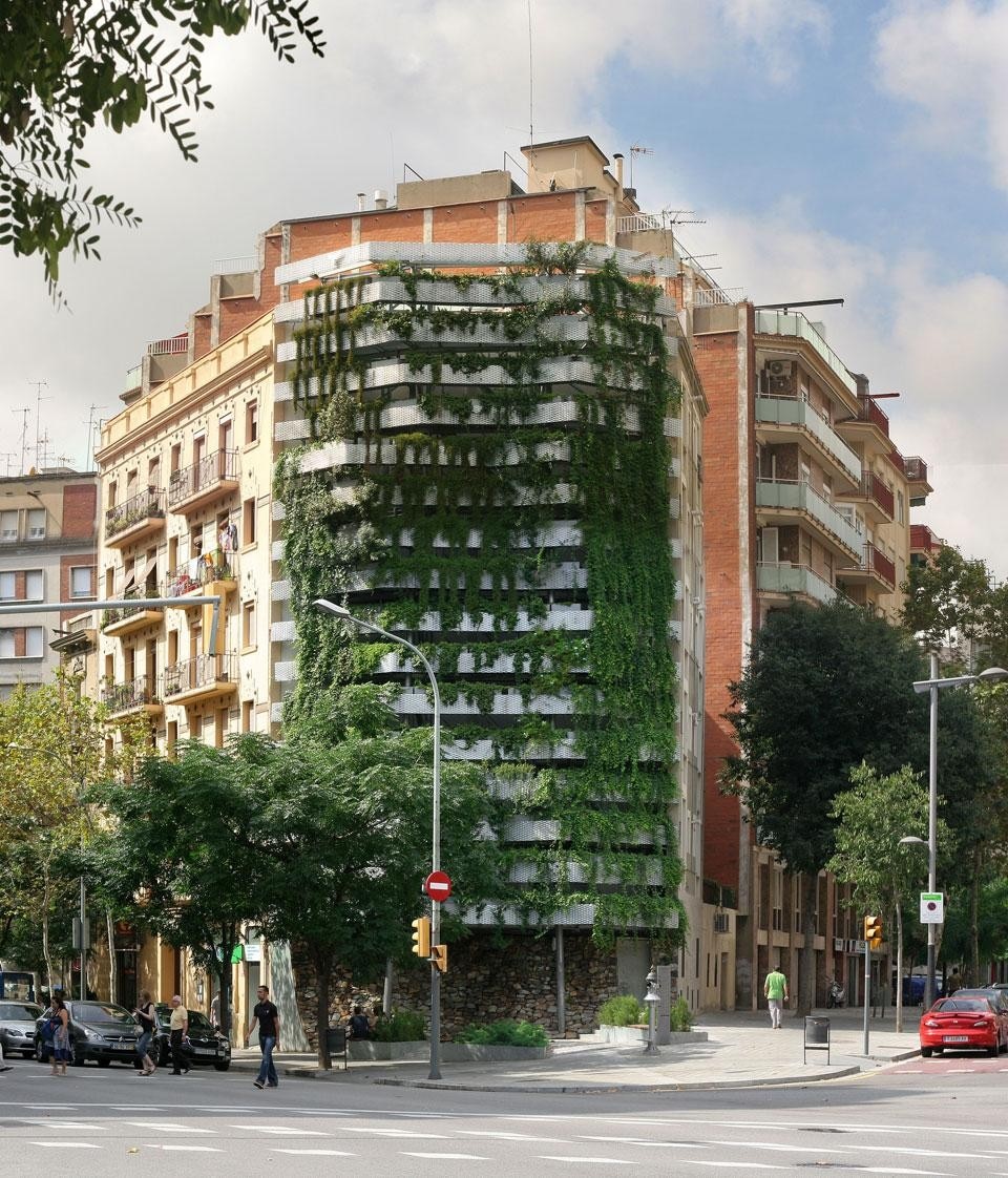 Capella Garcia Arquitectura, Parete vegetale, Barcellona