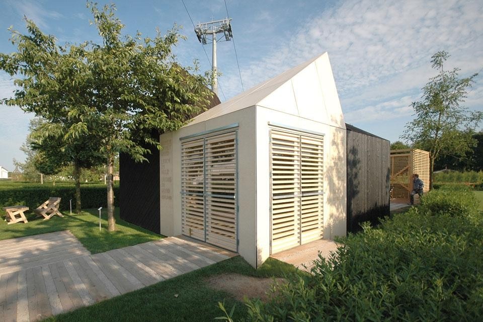 Kuu Architects, Estonian Pavilion, struttura di legno realizzata in occasione del Floriade 2012, Venlo, Olanda
