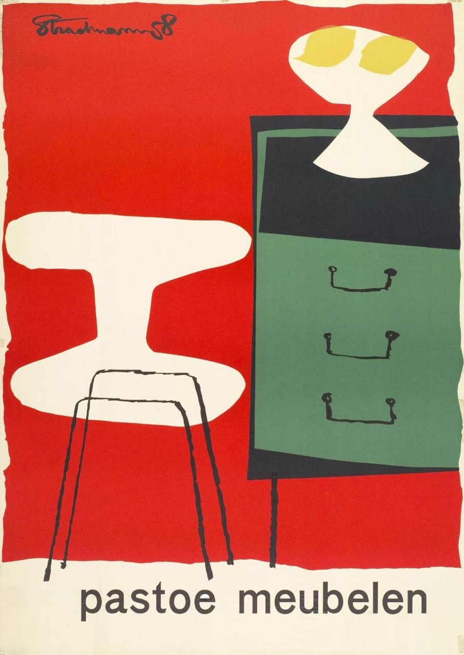 Poster Pastoe, Theo Stradmann, 1958