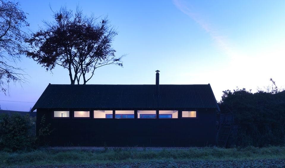 Threefold Architects, The long studio, atelier per artisti, Norfolk, Inghilterra 2012