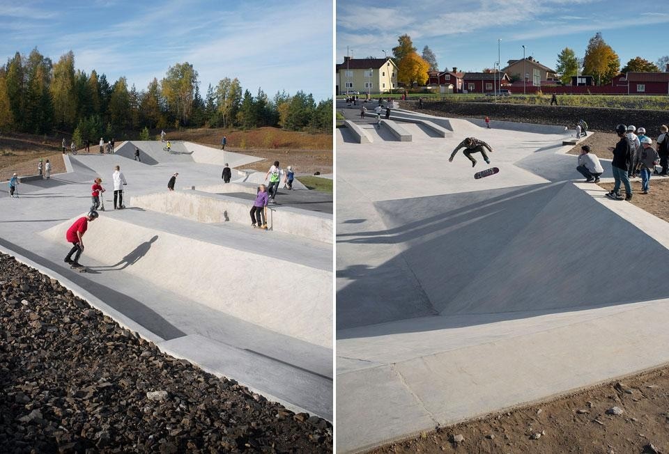 42 Architects, Hyttgårdsparken, skatepark a Falun, Svezia 2012