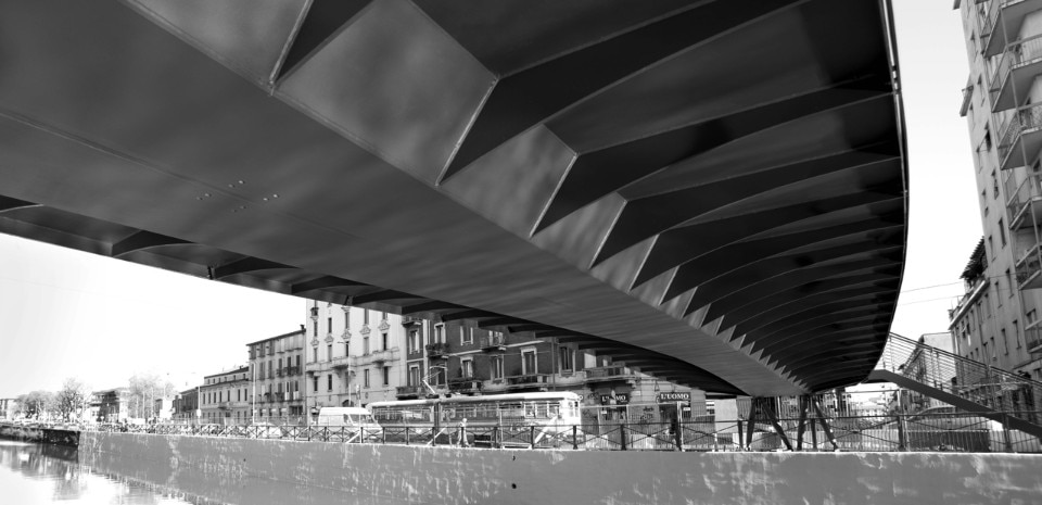 Lombardini22, ponte pedonale sul Naviglio Grande