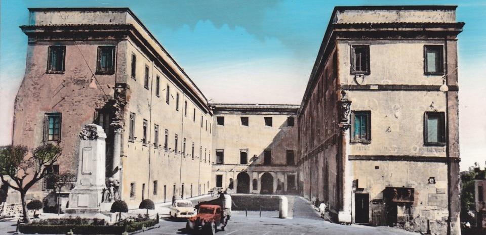 Cartolina vintage di Palazzo Rospigliosi a Zagarolo, Roma