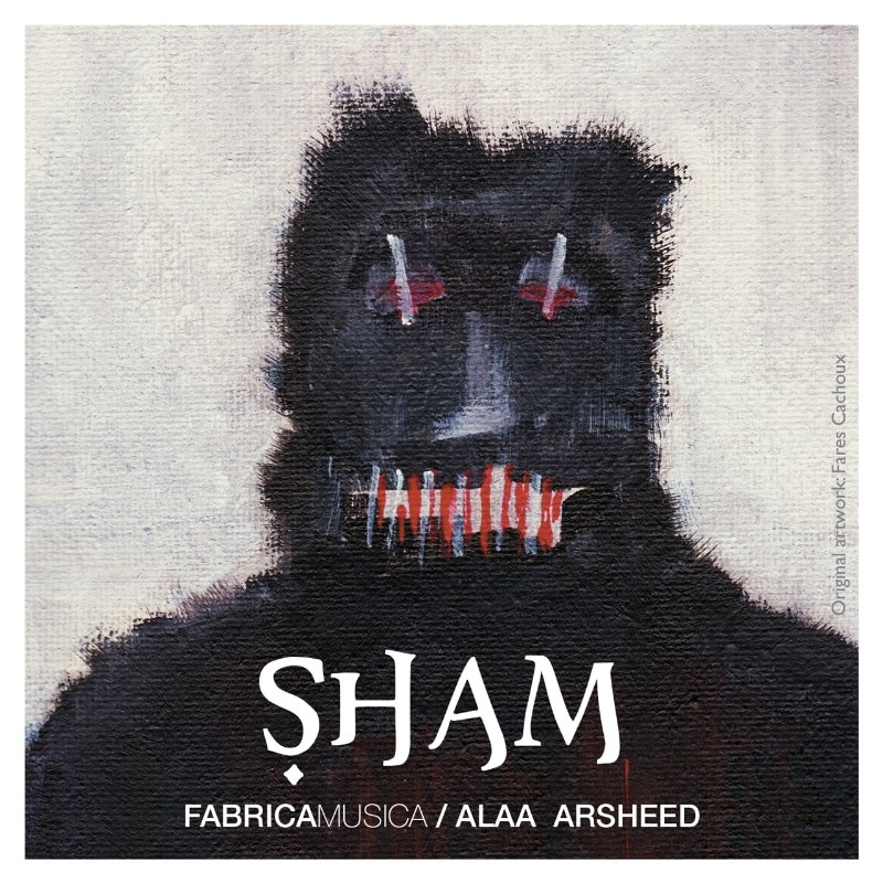Fares Cachoux, <i>Ritratto di Abou al Baraar, combattente dell’Isis</i> sulla copertina di Alaa Arsheed, <i>Sham</i>