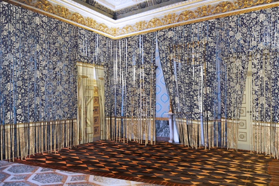 Gentucca Bini, fotomontaggio dell'installazione, Appartamento del Principe a Palazzo Reale