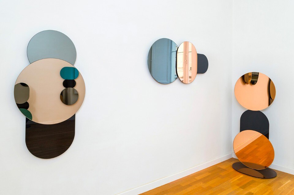 Giovanni Botticelli: Equilibrista Mirrors, veduta dell'installazione alla Swing Design Gallery