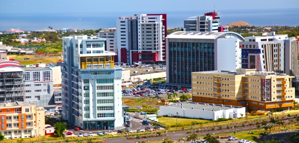 Ebene Cybercity, a high-tech office park and smart city located 15 km outside the centre of Port Louis