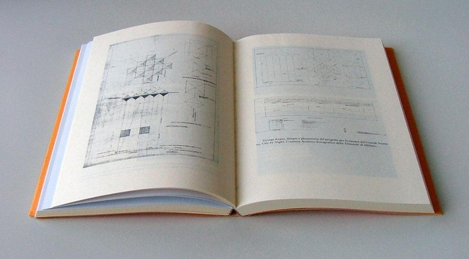 Gyorgy Kepes, disegni e planimetria del progetto per la mostra del Grande Numero, <i>City by Night</i>. Courtesy Archivio Fotografico della Triennale di Milano.