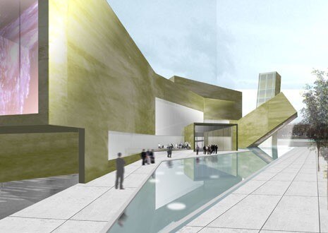 Musée des Confluences de Lyon, Competition entry. Photo copyright © Steven Holl Architects
