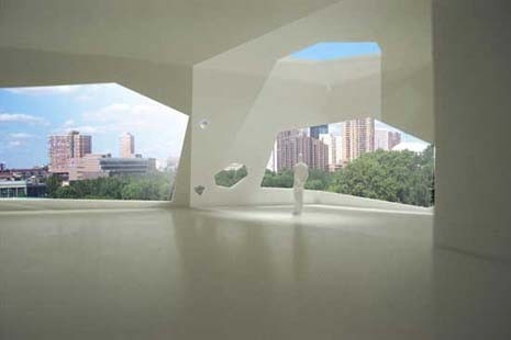 View from special events space. Photo © Herzog & de Meuron, April 2002 