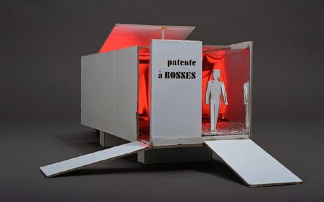 Model for concept: proposed installation in Laboratories by Bosses design. Photo Michel Boulet © Canadian Centre for Architecture, Montréal