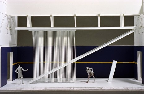 Model for concept: proposed installation in Laboratories by Pierre Thibault. Photo Michel Boulet © Canadian Centre for Architecture, Montréal