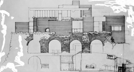 Project for a villa, at Baia,  1938-1940
