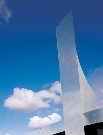 The view from the entrance tower
