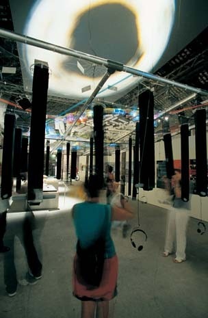 Will Alsop’s mysterious Barnsley model, equipped with periscopes and a soundtrack. Photography by Phil Sayer 
