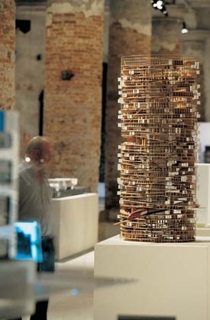 MVRDV’s proposal for a new central library for Brabant, right, would be built over a railway. Photography by Phil Sayer
