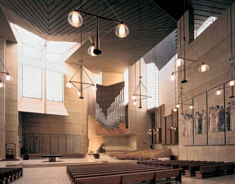 At the opening of the cathedral in September, some local Catholics protested that the money could have been better spent on the poor. Yet the church does give a visibility to the community it serves, and a life to LA’s empty downtown