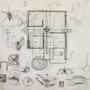 Rome Exhibition Of Drawings By Carlo Scarpa For The Biennale Domus