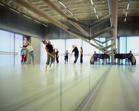 The new Laban has thirteen halls for dance lessons. Photo by Merlin Hendy and Martyn Rose 