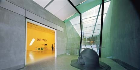 At the insistence of the curators, the gallery’s interior allows for conventional orthogonal spaces
