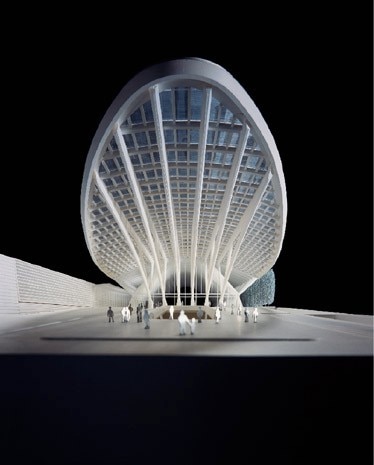 The project by Santiago Calatrava, placed third in the competition
