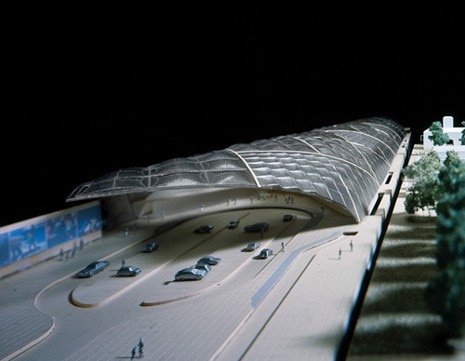 Model of the project designed by Foster and Arup