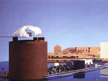 Jean Nouvel has come up with a scheme which is largely submerged in the water of the bay of Guanabara