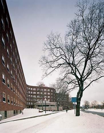 The MIT campus boasts a number of buildings by illustrious architects, such as Baker House