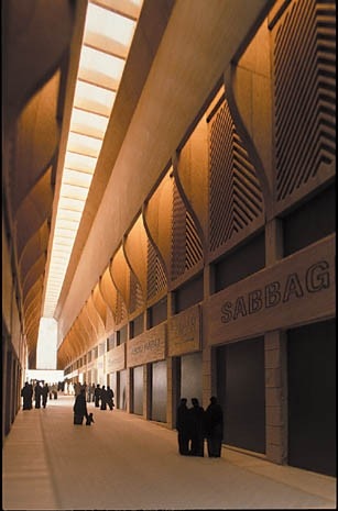 Rafael Moneo is the most prominent of the western architects building in Beirut. His competition winning design for a new souk, above and left, is now under construction. The market will sit on a 2,000 space underground car park