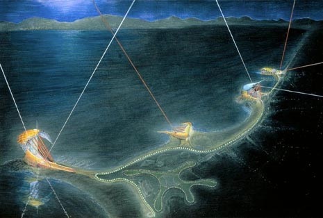 Seafront Development, Morecambe, England, 1991 (competition scheme) by Birds, Portchmouth Russum
