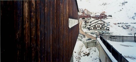 Casa del Sole, 1947-55: far left, wooden structure on the top floor of the villa-lodge