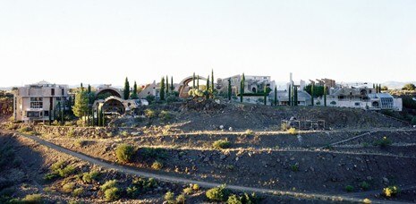 Paolo Soleri, Arcosanti, panorama view from south 
2001. Photo Ken Howie