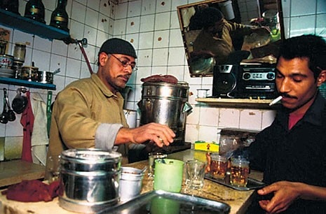 The owners of this cafe received 
a loan through the micro-credit system to buy equipment and expand the business. Photo by AKCS-E