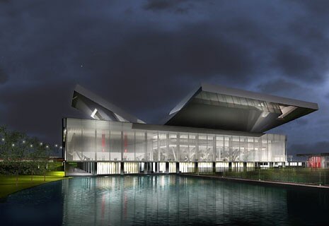 Centre olympique de Tennis
Madrid. 2002-2008. © Perrault Projets/ADAGP