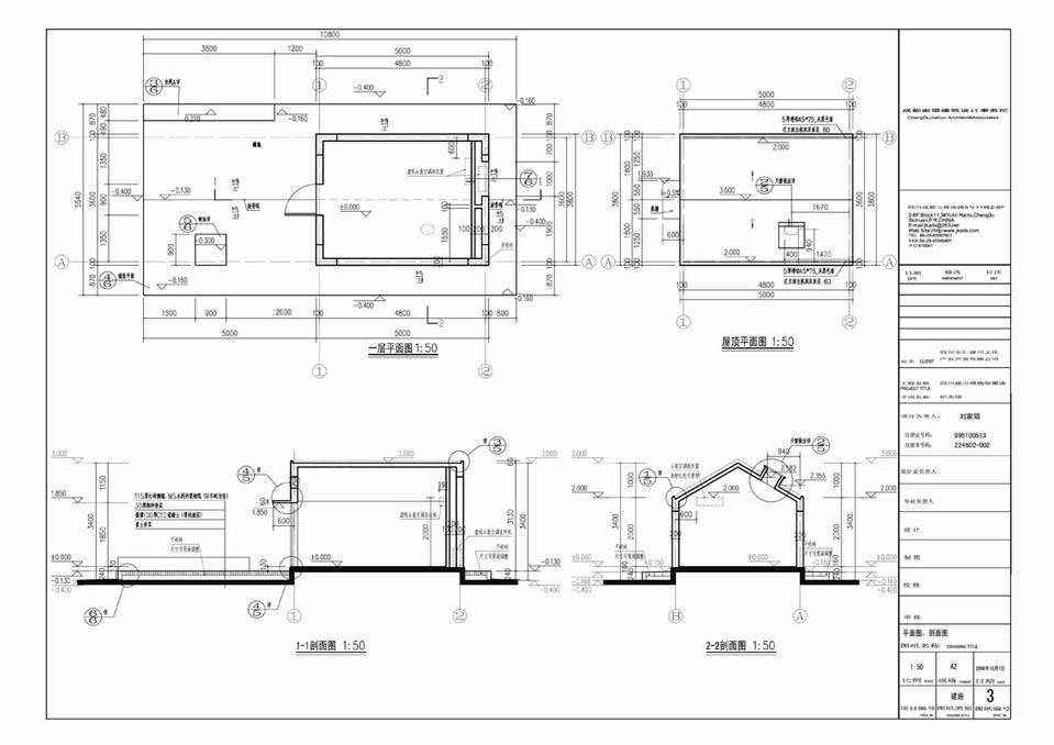 Plans and sections of memorial