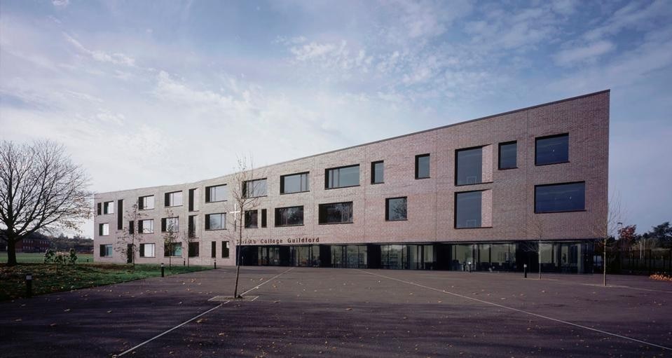 Christs College School, Guildford, by DSDHA. Photo © Helene Binet