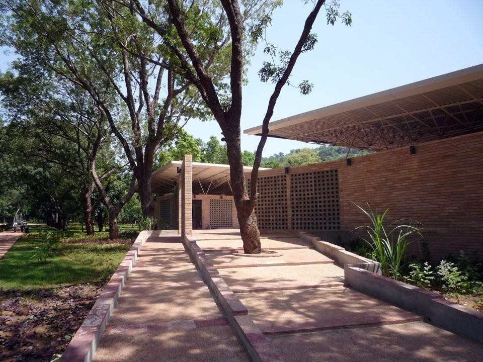 Entrance to the sports center. Bamako National Park is an oasis in a rapidly growing city with more than one million inhabitants