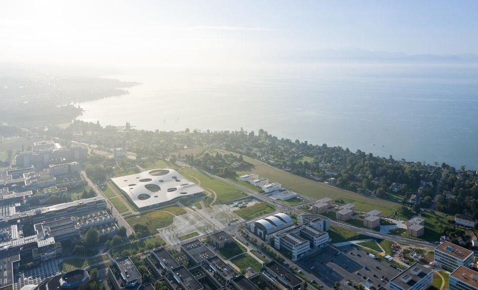 On the shores of Lake Geneva, the Rolex Learning Center, by SANAA.