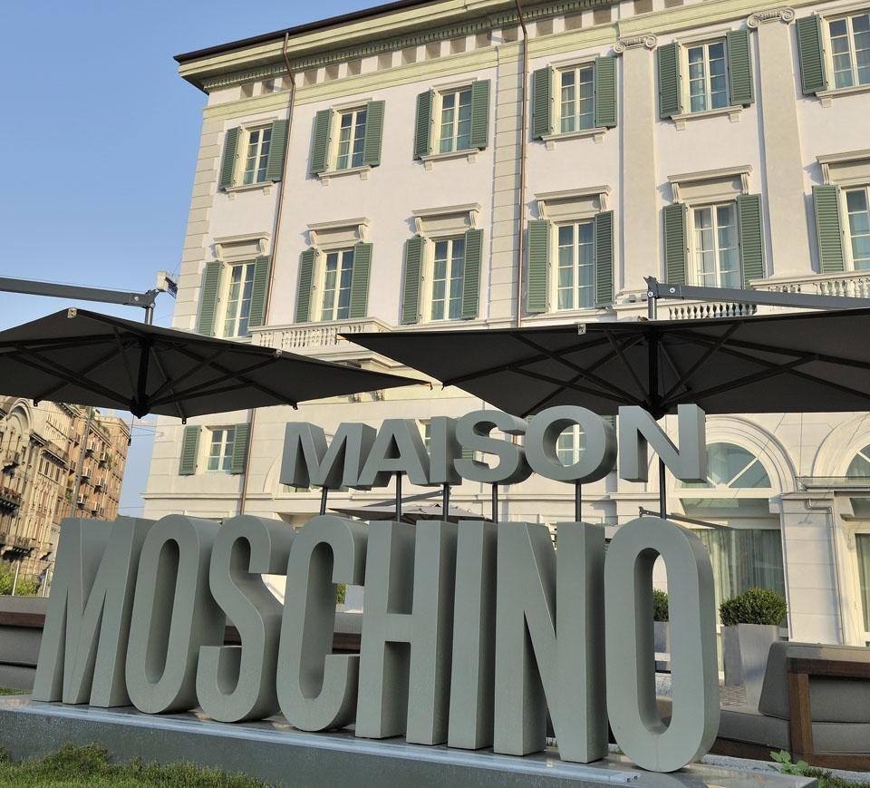 Maison Moschino hotel facade.