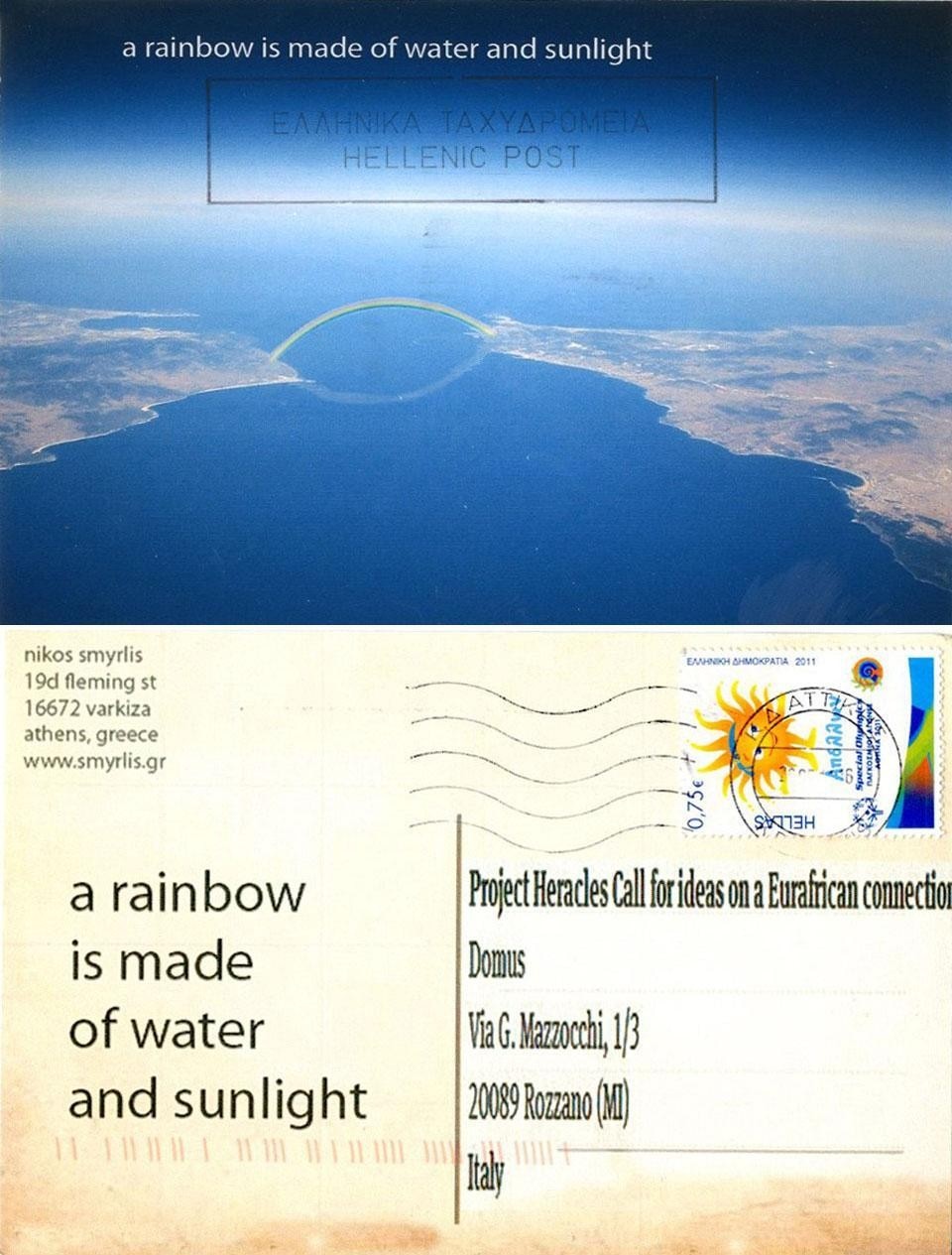 A rainbow is made of water and sunlight, Nikos Smyrlis, Athens (Greece)